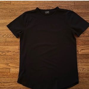 Cuts clothing men NWOT size large Black Curve hem Slim tee t shirt